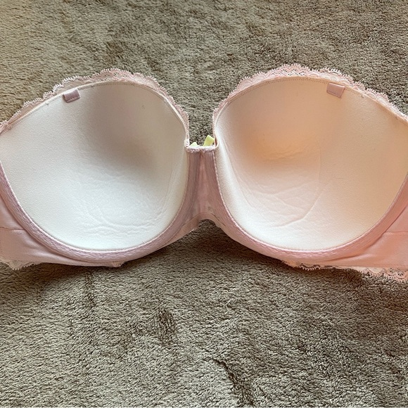 Victoria’s Secret Pink Lace Dream Angels Strapless Bra Women's Size 36DD - Picture 7 of 11